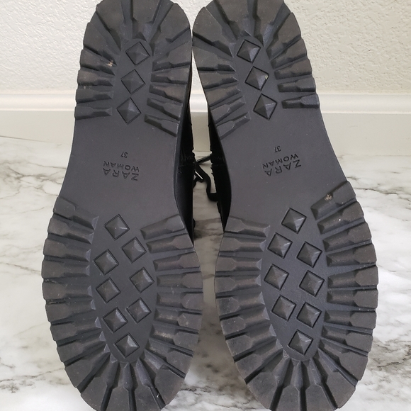 Zara Leather Ankle Boots - Picture 4 of 6